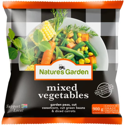 Nature's Garden Frozen Mixed Vegetables 900g