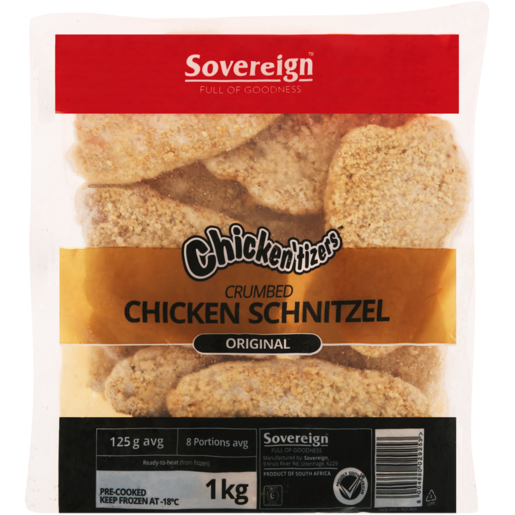 Sovereign Chicken - Crumbed Schnitzel (Original) 1Kg