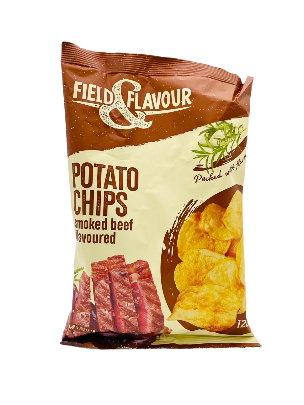 Field & Flavor Smoked Beef Flavor Potato Chips 120g