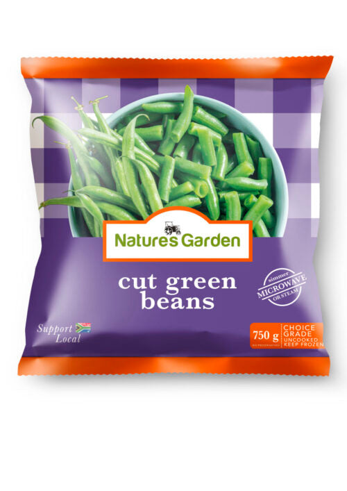 Nature's Garden Frozen Cut Green Beans 750g