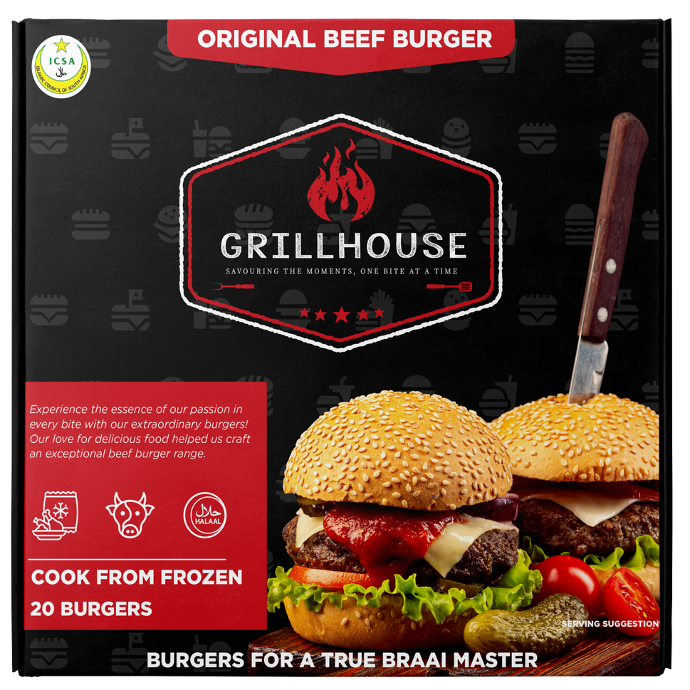 Grill House - Meaty Burgers - Box of 20